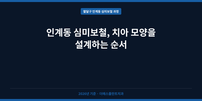 인계동 심미보철, 치아 모양을 설계하는 순서